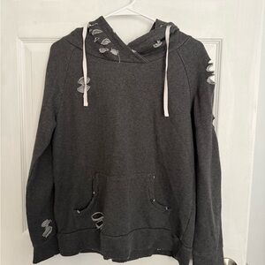 Distressed Gray Hoodie Chelsea Deboer collection- Lily and Lottie